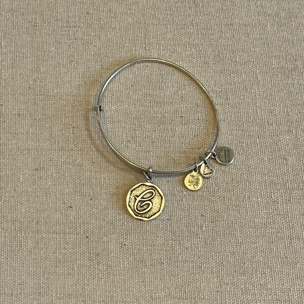 Alex and Ani Silver Expandable Wire “C” Bracelet